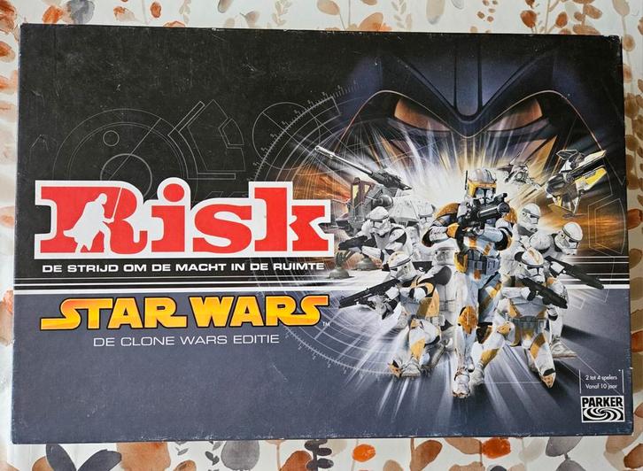 Star Wars Risk: Clone Wars Editie - Parker, Hobby en Vrije tijd, Gezelschapsspellen | Bordspellen, Gebruikt, Een of twee spelers