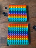 2 dezelfde Pop it XL 20x20 cm, Rainbow, Ophalen of Verzenden, Gebruikt, Ontdekken
