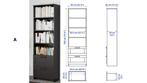 boekenkasten, 50 tot 100 cm, 25 tot 50 cm, 150 tot 200 cm, Zo goed als nieuw