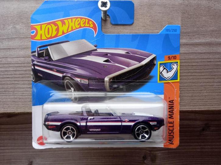 Shelby GT-500 Convertible '69 Hotwheels, Hobby en Vrije tijd, Modelauto's | Overige schalen, Nieuw, Auto, Ophalen