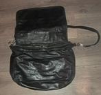 Mooie zwarte  leren dames tas, Sieraden, Tassen en Uiterlijk, Tassen | Damestassen, Ophalen of Verzenden, Zo goed als nieuw, Zwart