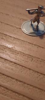 Antiek, 925 zilveren miniatuurtje. Man met haak., Ophalen of Verzenden