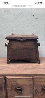 Himalaya kist kistje klepbank bankje landelijk stoer box oud, Ophalen of Verzenden, Nieuw, Minder dan 50 cm