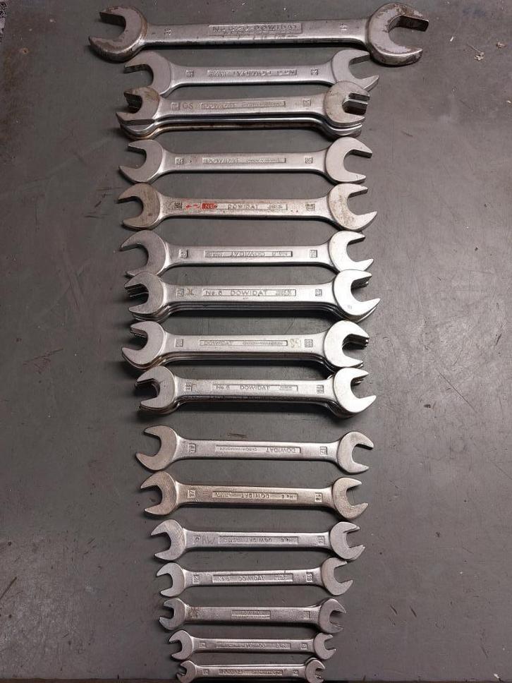 Partij van 34 Dowidat (Gedore) Steeksleutels steeksleutelset, Auto diversen, Autogereedschap, Zo goed als nieuw, Ophalen of Verzenden