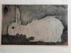 Jan Mankes 1889-1920 / Orig. Heliogravure Wit Konijntje 1923, Ophalen of Verzenden