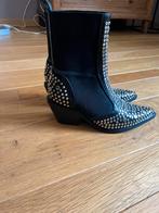 Cowboylaarzen met studs, Zwart, Lage of Enkellaarzen, Ophalen of Verzenden, Zo goed als nieuw
