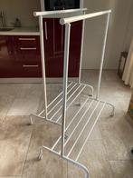 2 kledingrekken, wit verrijdbaar, Kleding | Dames, Kledingrekken, Ophalen, Met wielen, Zo goed als nieuw