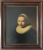 Antiek 18-19e eeuws schilderij navolger Rembrandt van Rijn, Antiek en Kunst, Ophalen of Verzenden