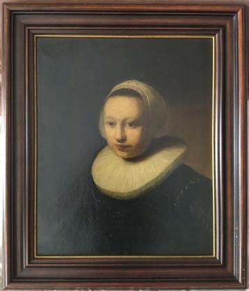 Antiek 18-19e eeuws schilderij navolger Rembrandt van Rijn  beschikbaar voor biedingen
