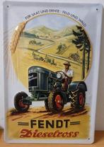 Fendt Dieselross tractor verticaal relief metalen wandbord, Verzamelen, Merken en Reclamevoorwerpen, Reclamebord, Info@deconoord.nl