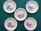 5 bordjes Petrus Regout Maastricht, Antiek en Kunst, Ophalen of Verzenden