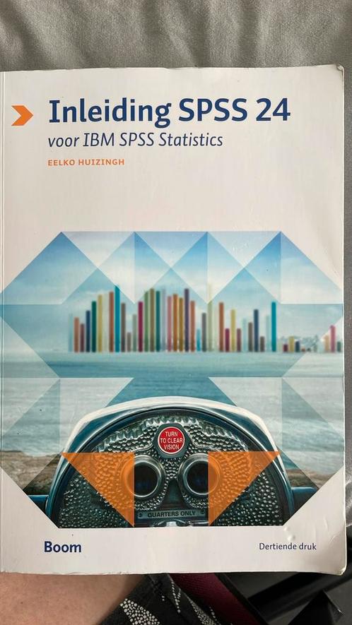 Inleiding SPSS 24, voor IBM SPSS Statistics, Boeken, Wetenschap, Zo goed als nieuw, Ophalen of Verzenden