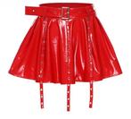 Mooie wetlook rok, tm 3XL, Verzenden, Zwart, Nieuw, Maat 34 (XS) of kleiner