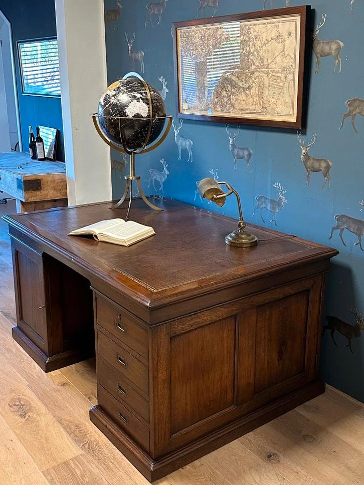 Antiek partnersdesk / bureau / buro, Antiek en Kunst, Antiek | Kantoor en Zakelijk, Ophalen of Verzenden