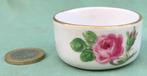 Vintage Meissen zoutvaatje met roos Of voor zoetjes, Ophalen of Verzenden
