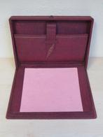 Vintage opklapbare rode schrijfmap met vloeiblad, Verzamelen, Retro, Ophalen of Verzenden, Overige typen
