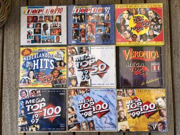 9 cd's verzamelboxen jaren 90 beschikbaar voor biedingen
