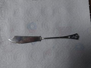 uit oma's keukenlade nostalgisch oud zilver vismesje  beschikbaar voor biedingen