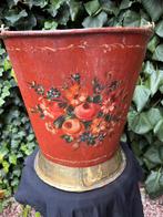 Antieke 19e eeuwse Hollandse turf / kolenemmer.Volkskunst., Antiek en Kunst, Curiosa en Brocante, Ophalen of Verzenden