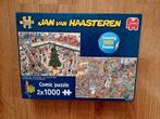 Jan van Haasteren - 2x1000 stuks-  Kerstkoopjes+Black Friday, Ophalen of Verzenden, 500 t/m 1500 stukjes, Zo goed als nieuw, Legpuzzel