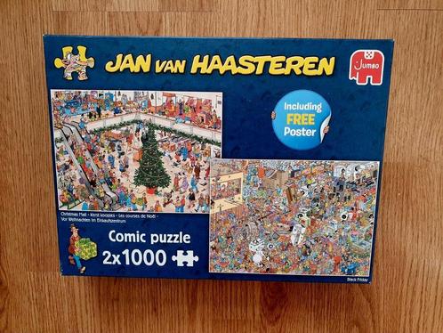 Jan van Haasteren - 2x1000 stuks-  Kerstkoopjes+Black Friday, Hobby en Vrije tijd, Denksport en Puzzels, Zo goed als nieuw, Legpuzzel