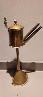 Antieke snotneus brander koper, Antiek en Kunst, Antiek | Koper en Brons, Ophalen of Verzenden, Koper