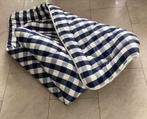 Hastens Topper 180x210 Blauw/Wit, Ophalen, Blauw, Tweepersoons, Deken of Dekbed