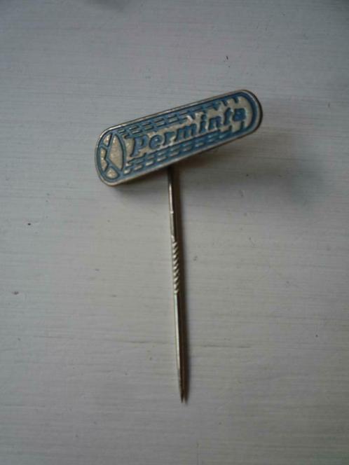 Perminta Blauw Blikken Speldje Speld Blik, Verzamelen, Speldjes, Pins en Buttons, Zo goed als nieuw, Speldje of Pin, Merk, Ophalen of Verzenden