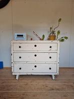 Deens brocante antiek ladenkastje, Huis en Inrichting, Kasten | Ladekasten, Ophalen, Gebruikt, 50 tot 100 cm, 3 of 4 laden