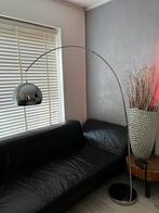 Booglamp zilver vloerlamp, Huis en Inrichting, Lampen | Vloerlampen, 150 tot 200 cm, Metaal, Zo goed als nieuw, Ophalen