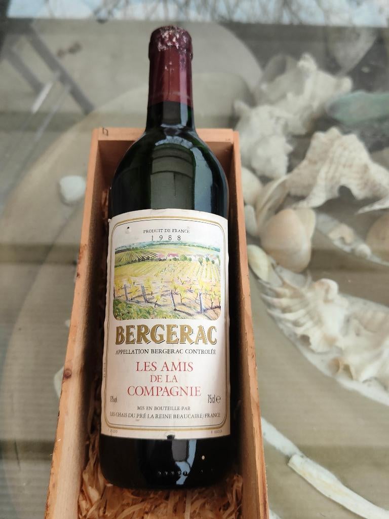 Bergerac Les Amis De La Compagnie 1988, Verzamelen, Wijnen, Nieuw, Rode wijn, Frankrijk, Vol, Ophalen of Verzenden