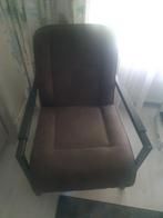 Opgelet:twee grijze stoelen/fautteuils, in goede staat, Huis en Inrichting, Fauteuils, Ophalen, Gebruikt, Minder dan 75 cm, Stof