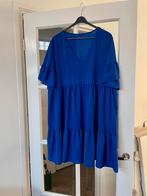 Blauwe jurk met ruches - Maat 44/46, Ophalen of Verzenden, Zo goed als nieuw, Maat 46/48 (XL) of groter, Blauw