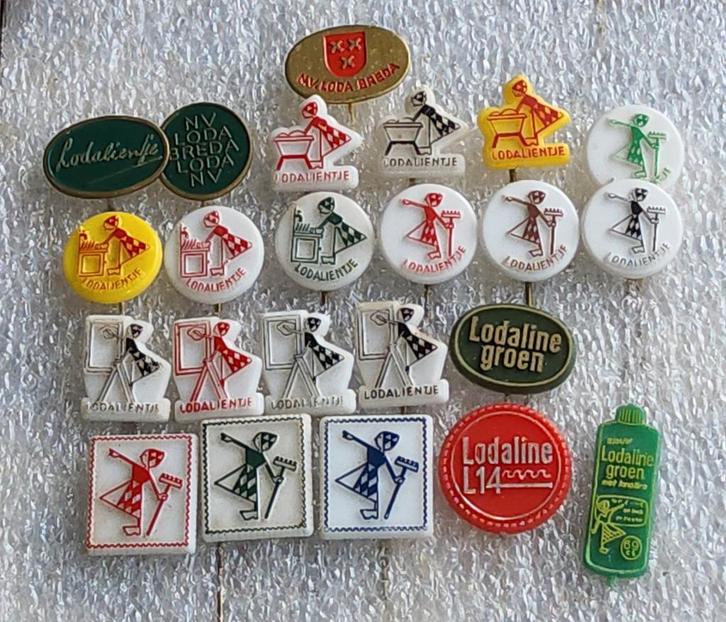 Collectie Lodaline 23 Speldjes, Verzamelen, Speldjes, Pins en Buttons, Gebruikt, Speldje of Pin, Merk, Ophalen of Verzenden