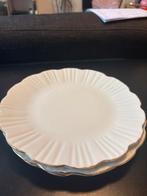 4 H&M Home Ontbijtborden met Gouden Rand, Huis en Inrichting, Keuken | Servies, Ophalen, Gebruikt, Keramiek, Bord(en)