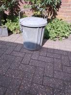 Zinken vuilnisbak, Ophalen of Verzenden, Gebruikt, Overige materialen, Minder dan 50 cm
