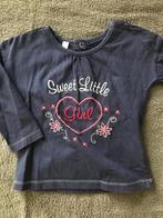 leuke donkerblauwe longsleeve maat 80 nette print, Kinderen en Baby's, Babykleding | Maat 80, Zo goed als nieuw, Geen merk, Shirtje of Longsleeve