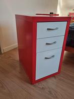 Rood wit ladekastje 2x, Ophalen, Gebruikt, 50 tot 100 cm, 3 of 4 laden