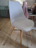 4 eettafelstoelen, Huis en Inrichting, Ophalen, Gebruikt, Wit, Vier