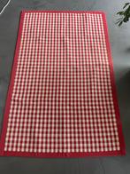 Laura Ashley Rood-Wit Geblokte Vloerkleed 120x190cm, 100 tot 150 cm, Wit, Ophalen of Verzenden, Zo goed als nieuw