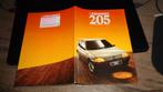 Folder PEUGEOT 205  modellen  1988, Verzenden, Nieuw, Peugeot