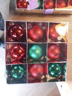 rood groen kerstballen  9 grotere(7cm), 20 kleine(4cm), Gebruikt, Ophalen of Verzenden