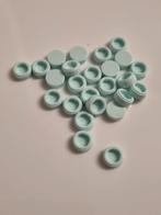 25 nieuwe lego tegels 1x1 rond licht blauw / aqua, Ophalen of Verzenden, Nieuw, Losse stenen, Lego