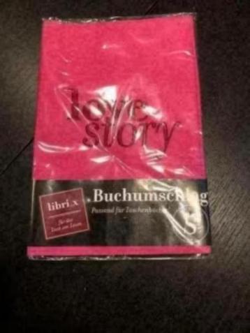 NIEUW! Libri X Boekbeschermer Roze Love Story €4,99 beschikbaar voor biedingen