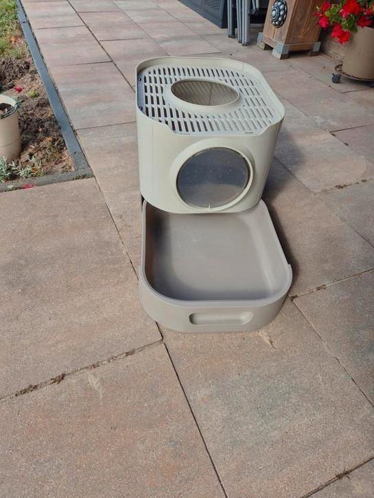 Kattenbak (minder kattengrit in huis), Dieren en Toebehoren, Kattenbakken, Zo goed als nieuw, Ophalen of Verzenden