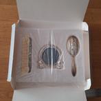 Verzilverde babyborstel- en kamset met fotolijstje, Ophalen of Verzenden, Nieuw, Overige typen