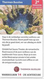 kortingsbon sauna Thermen Bussloo: 2e persoon 50% korting, Tickets en Kaartjes, Kortingen en Cadeaubonnen, Twee personen, Kortingsbon