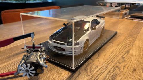 1:18 Motorhelix R34 GTR Z-Tune pearl white 1/799, Hobby en Vrije tijd, Modelauto's | 1:18, Zo goed als nieuw, Overige merken, Ophalen of Verzenden