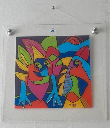 In perspex kunstwerk van Marianne Naerebout beschikbaar voor biedingen