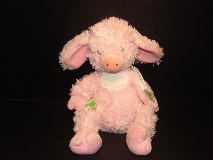 HAPPY HORSE VARKEN PLUCHE LANGHARIG ROZE MET WITTE, Kinderen en Baby's, Speelgoed | Knuffels en Pluche, Nieuw, Overige typen, Verzenden